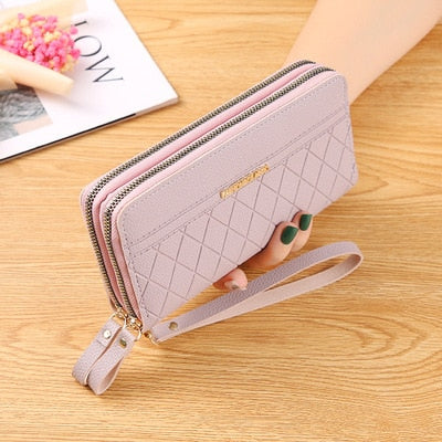 Long Women's Wallet Female Purses Tassel Coin Purse Card Holder Wallets Female Pu Leather Clutch Money Bag Female Wallet