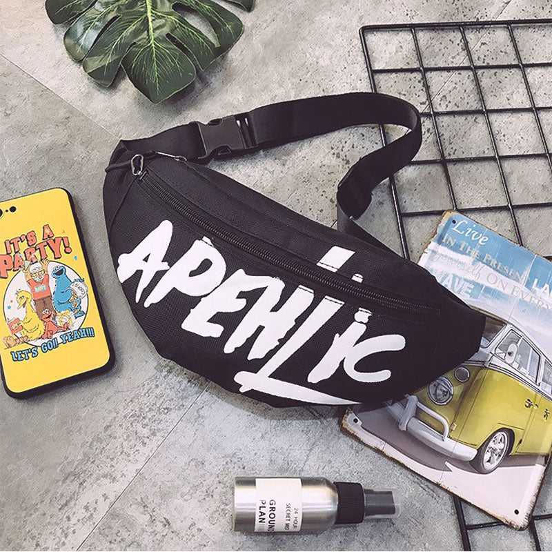 100% Brand New Letter Fanny Packs Hip-Hop Belt Bag Harajuku Shoulder Female Sling Chest Pocket Fashion Pocket Women Waist Bag