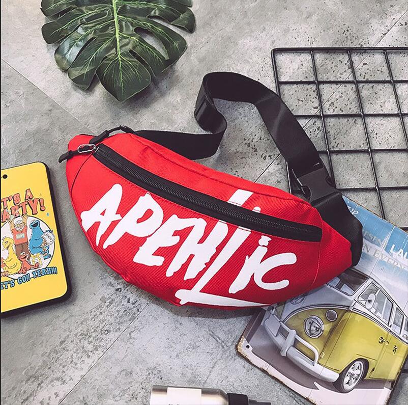 100% Brand New Letter Fanny Packs Hip-Hop Belt Bag Harajuku Shoulder Female Sling Chest Pocket Fashion Pocket Women Waist Bag