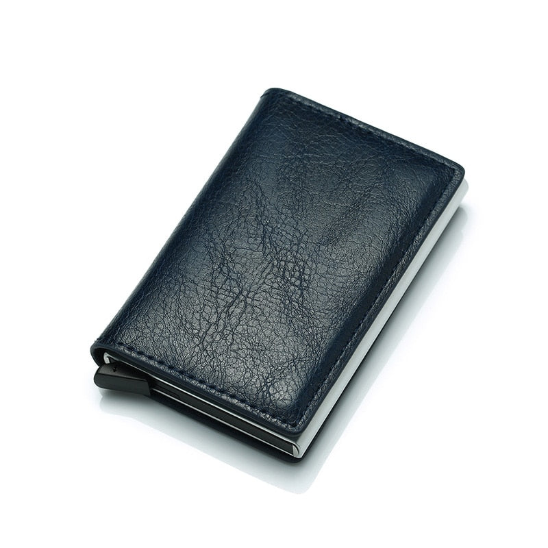 ZOVYVOL Antitheft Men Vintage Credit Card Holder Blocking Rfid Wallet Leather Unisex Security Wallet Leather Women Magic Wallet