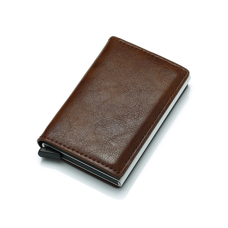 ZOVYVOL Antitheft Men Vintage Credit Card Holder Blocking Rfid Wallet Leather Unisex Security Wallet Leather Women Magic Wallet