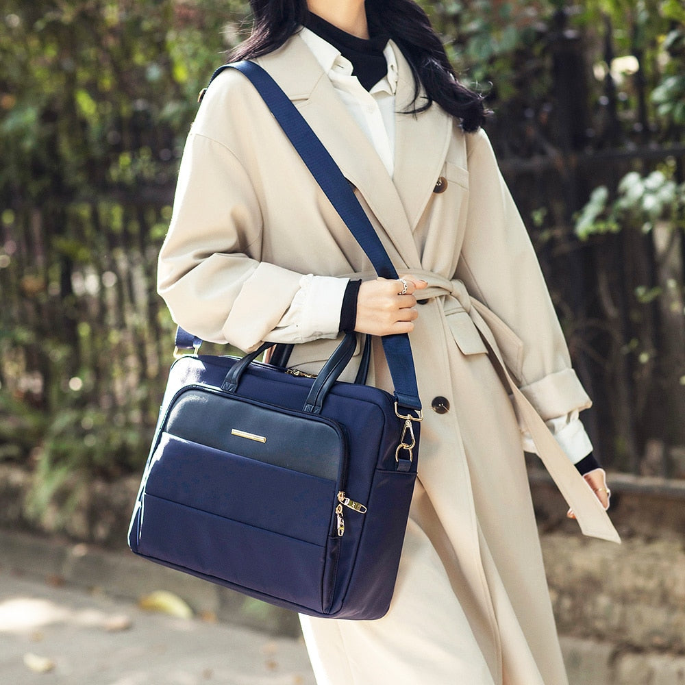 PU Leather Women Laptop Bag Notebook Carrying Case Briefcase for 13.3 14 15.6 inch Men Handbags shoulder
