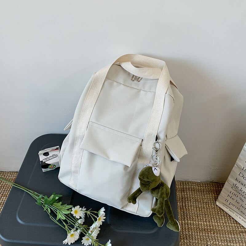 Backpacks Women Nylon Students Multi-pockets Safari-style Harajuku Ins Leisure Large Capacity Travel Bags Teenagers Chic Trendy