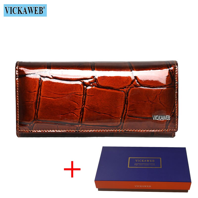 Free Gift Genuine Leather Women Wallet Magnetic Hasp Female Long Purse Ladies Coin Purses Fashion Wallets Women's Money Walet