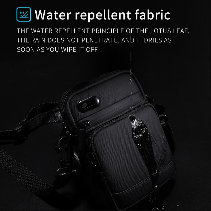 HcanKcan Men's Bag Luxury Men Shoulder Bag For 9.7" iPad Casual Crossbody Bags High Quality Male Purse Phone Men's Chest Pack