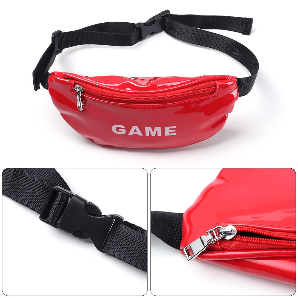 1Pcs New Hot Cute Colorful Children Waist Packs Kids Fanny Fashion Packs Boy Girl Money Crossbody Chest Belt Bag High Quality