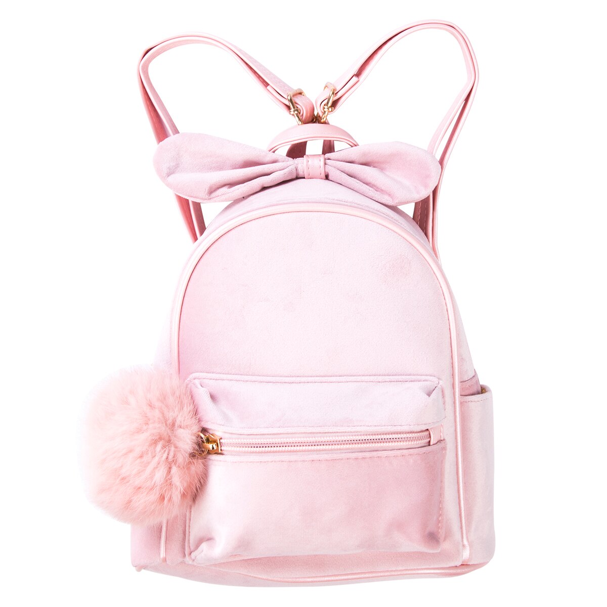Baby Backpacks Kid Toddler Backpack Kindergarten Schoolbag Baby Cartoon Bowknot Shoulder Bag Plush Ball