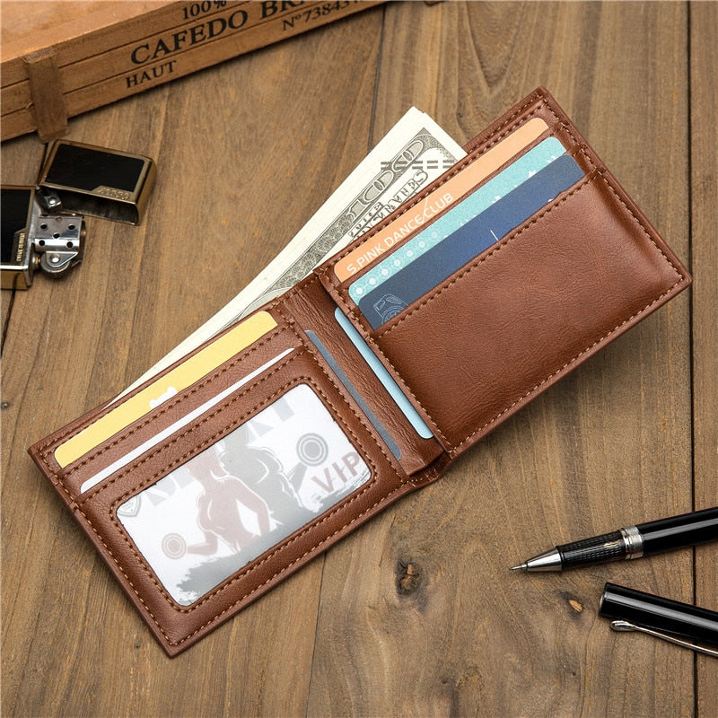 Zovyvol Business Men Wallets Rfid Credit Card Holder Money Bag Pu Leather Slim Wallet Purse Purse High Quality Carteira