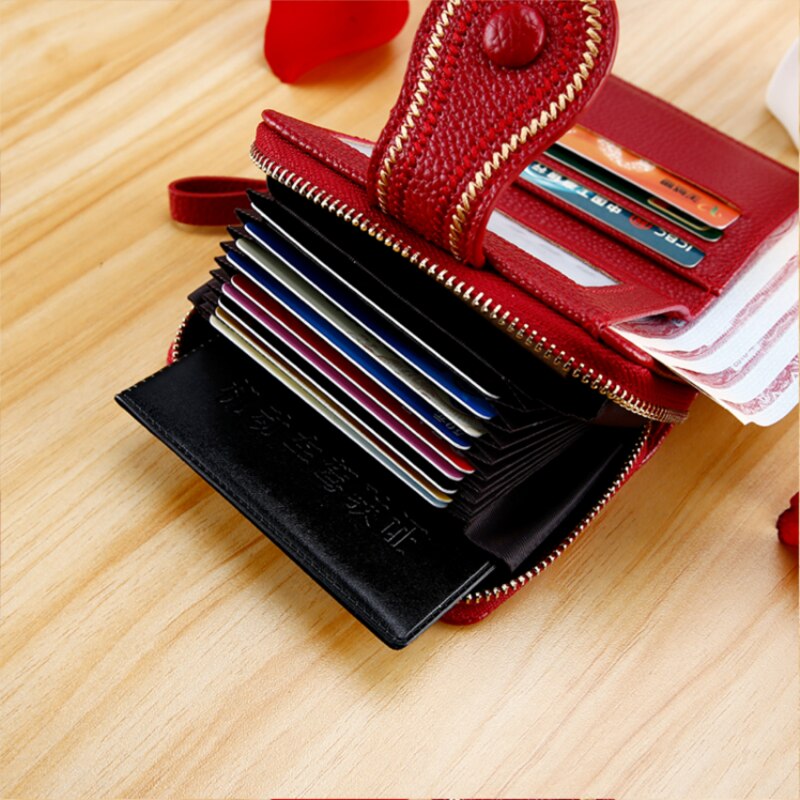 Women Wallet Small Cute Short PU Leather Wallets Female Zipper Purses Clutch Coin Purse Girl Bank Cardholder for Card Case