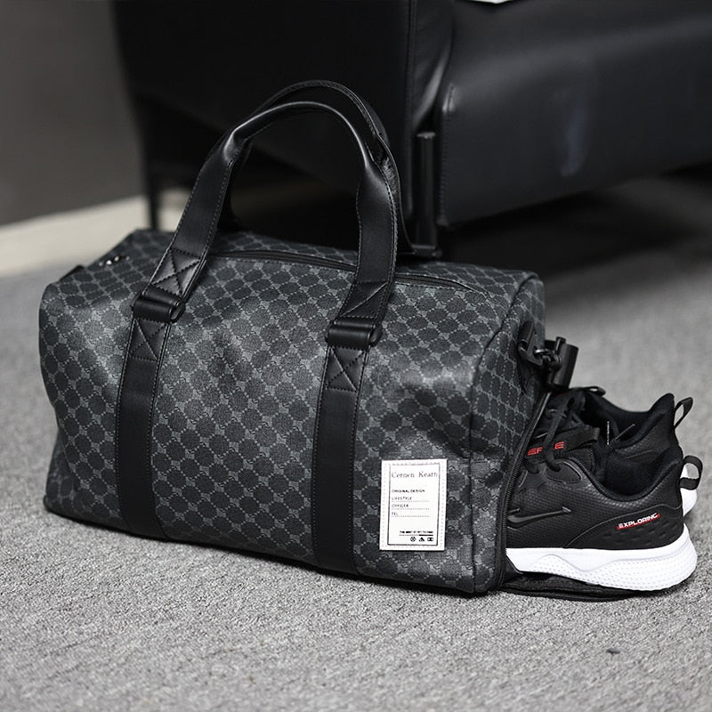 Designer Business Handbags for Men Shoulder Travel Bag Gym Sports Large Capacity Luggage Duffle Bag Men's Overnight Travel Tote