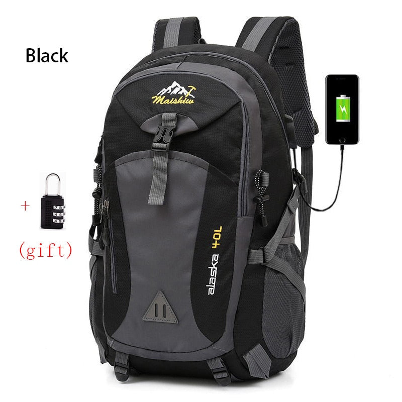 Anti-theft Mountaineering Waterproof Backpack Men Riding Sport Bags Outdoor Camping Travel Backpacks Climbing Hiking Bag For Men