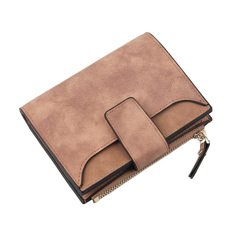 Leather Women Wallet Hasp Small and Slim Coin Pocket Purse Women Wallets Cards Holders Luxury Brand Wallets Designer Purse ארנק
