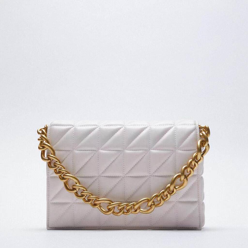 Soft Pu Leather Chain Shoulder Bag Brand Design Casual Women Purses and Handbag Green Clutch Tote Bags for Women High Quality