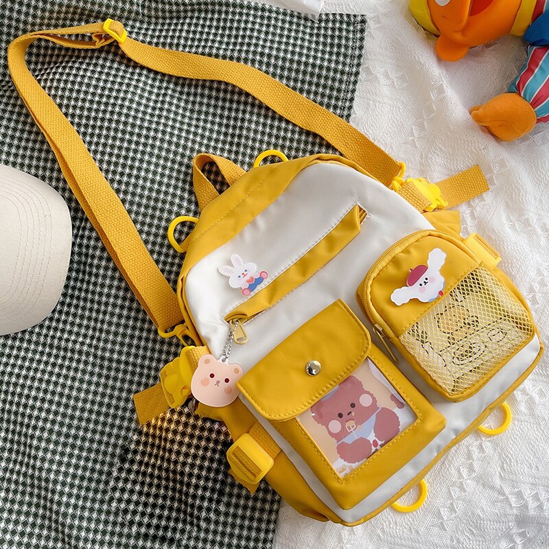 Summer Small Backpack Bag Women Cute Children's School Bags for Teenagers Female Ins Outing Dual-purpose Travel Backpacks Ladies