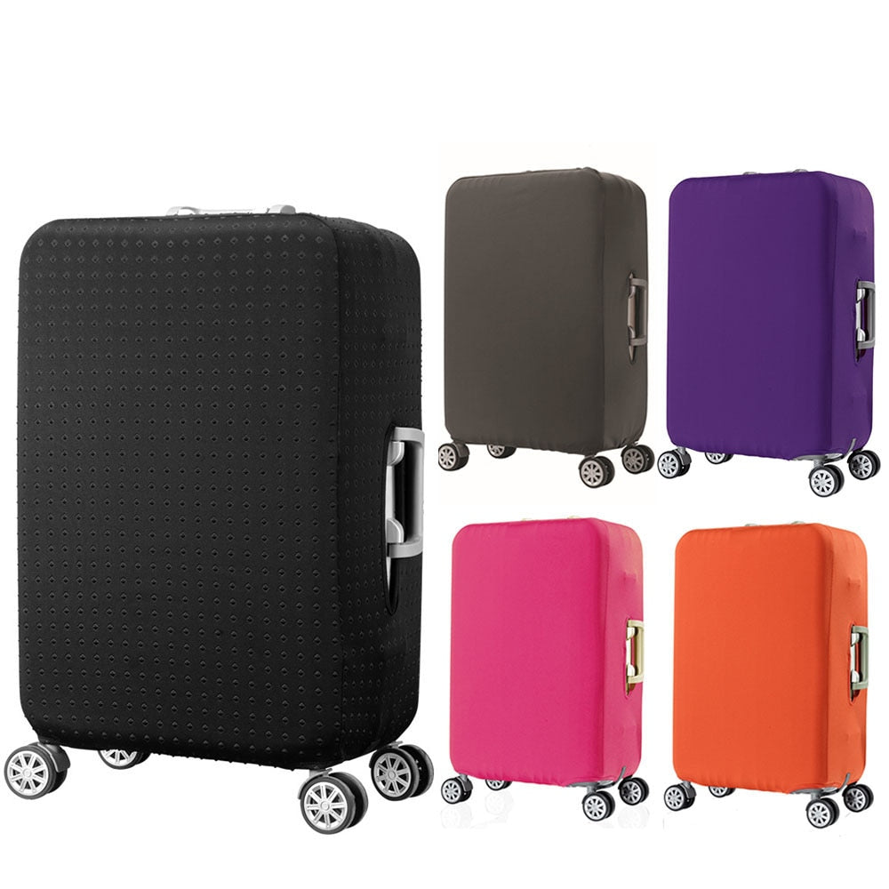 Travel thick elastic protective cover solid color luggage dust cover 9 color optional luggage cover Travel accessories