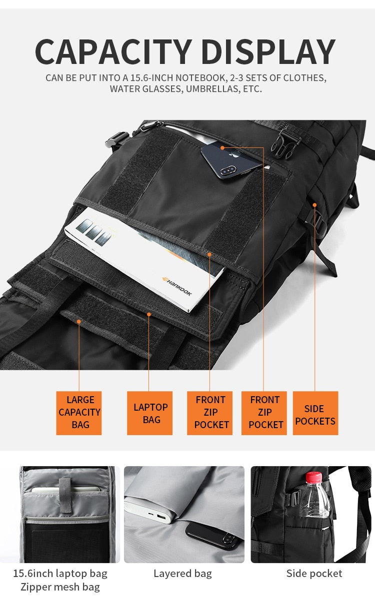 Waterproof Large Capacity Travel Backpack Men Women Multifunction 15.6 Laptop Backpack Teenager Male School Bag Mochila Rucksack