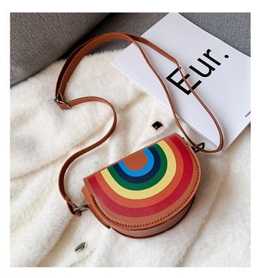 Lovely Children's PU Leather Red Messenger Bag Cute Girls Cartoon Shoulder Bags Princess Accessories Mini Coin Purse Handbags