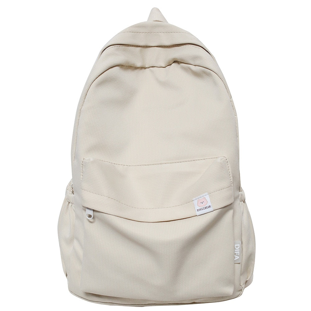 Female Kawaii College Bag Cotton Fabric Student Women Backpacks Cool Teenage Girl School Bag Cute Ladies Fashion Backpack Trendy