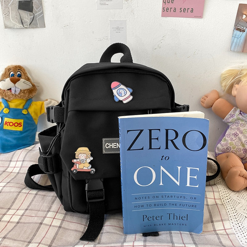 Small women's backpack girls school bag waterproof nylon fashion Japanese casual young girl's bag Female mini