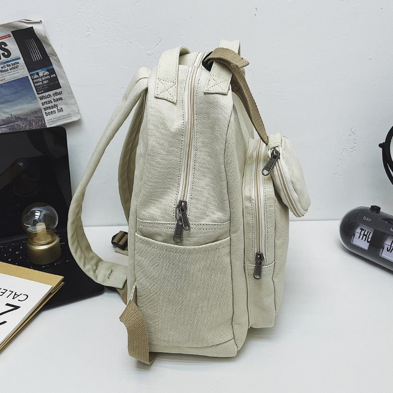 New Green Leisure Backpack Teen College Student Girl Bookl Bag Boy Travel Rucksack Fashion Women's School Bag Female Mochila