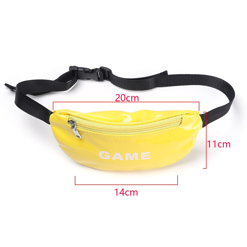 1Pcs New Hot Cute Colorful Children Waist Packs Kids Fanny Fashion Packs Boy Girl Money Crossbody Chest Belt Bag High Quality