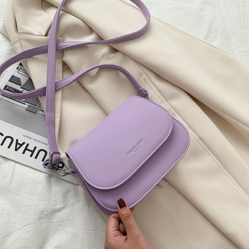 Simple Trend Crossbody Bags for Women Solid Wild Flap Shoulder Bag Lady Designer Small Women's Handbags and Purses New Fashion