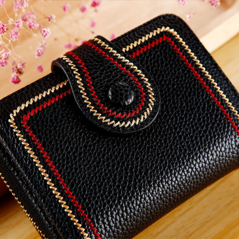 Women Wallet Small Cute Short PU Leather Wallets Female Zipper Purses Clutch Coin Purse Girl Bank Cardholder for Card Case
