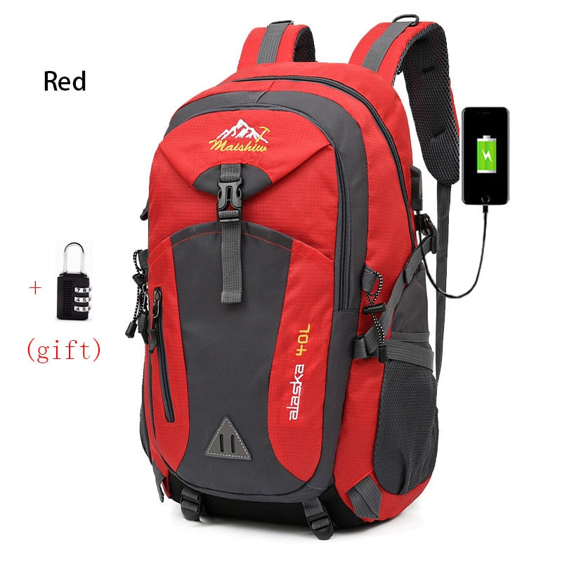 Anti-theft Mountaineering Waterproof Backpack Men Riding Sport Bags Outdoor Camping Travel Backpacks Climbing Hiking Bag For Men