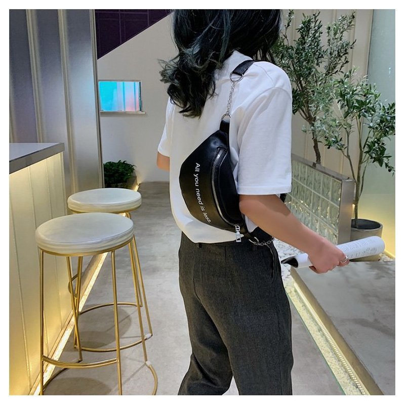 1PC Women Fanny Pack PU Waist Fanny Pack Chest Crossbag Travel Sports Zipper Pouch Hip Bum Bag Purse Phone Key Pouch Packs