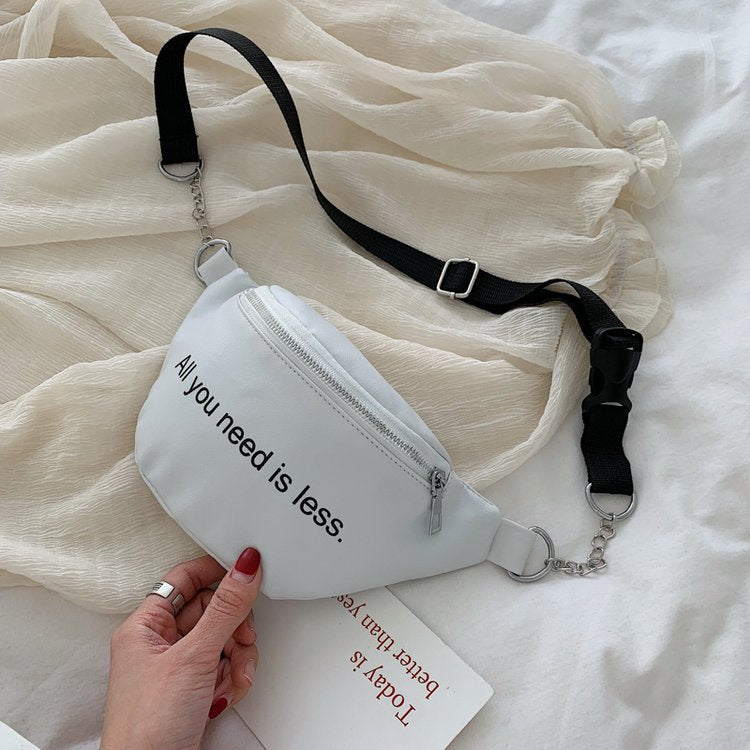 1PC Women Fanny Pack PU Waist Fanny Pack Chest Crossbag Travel Sports Zipper Pouch Hip Bum Bag Purse Phone Key Pouch Packs