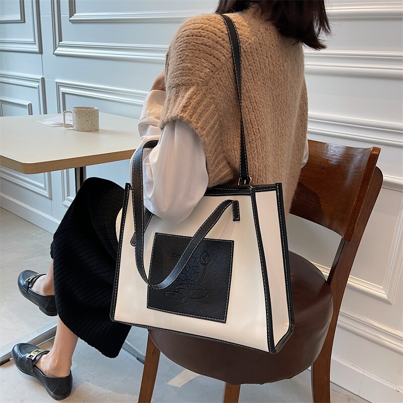Autumn Shoulder Bags Women Casual Tote Vintage Tender Office Ladies Advanced PU Leather Chic Brand All Match Mature Modern Bolsa