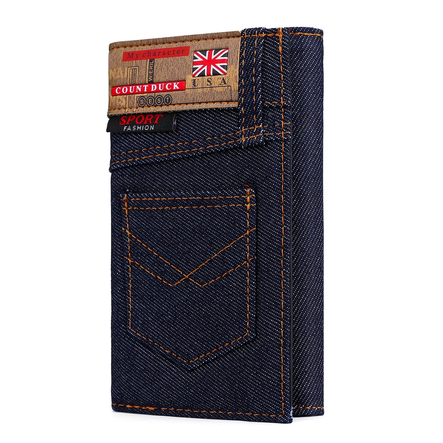 Vintage Men Wallet Coin Bag long style Purse Denim cloth Wallets for Men Zipper Wallet high-capacity Luxury Clutch Bag billetera