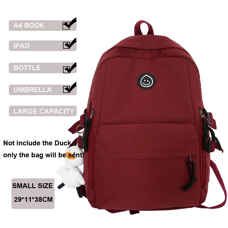 New Multi-Pocket Female Backpack Book School Bag for Teenage Girls Boys Student Women's Travel Rucksack Small Or Big Size