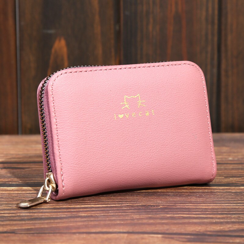 New Women Wallet Many Muti-Card Holder Ladies Small Purse Zipper Hasp Card Case High Quality Wallets Credit Card Bag Purse