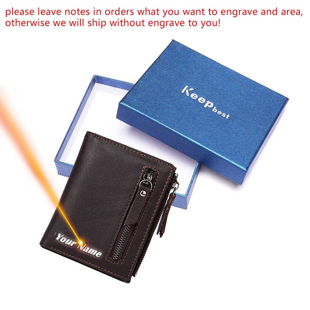 MVA Men Wallets Genuine Leather Wallets for Credit Card Holder Zip Small Wallet Man Leather Wallet Short Slim Coin Purse Men 604