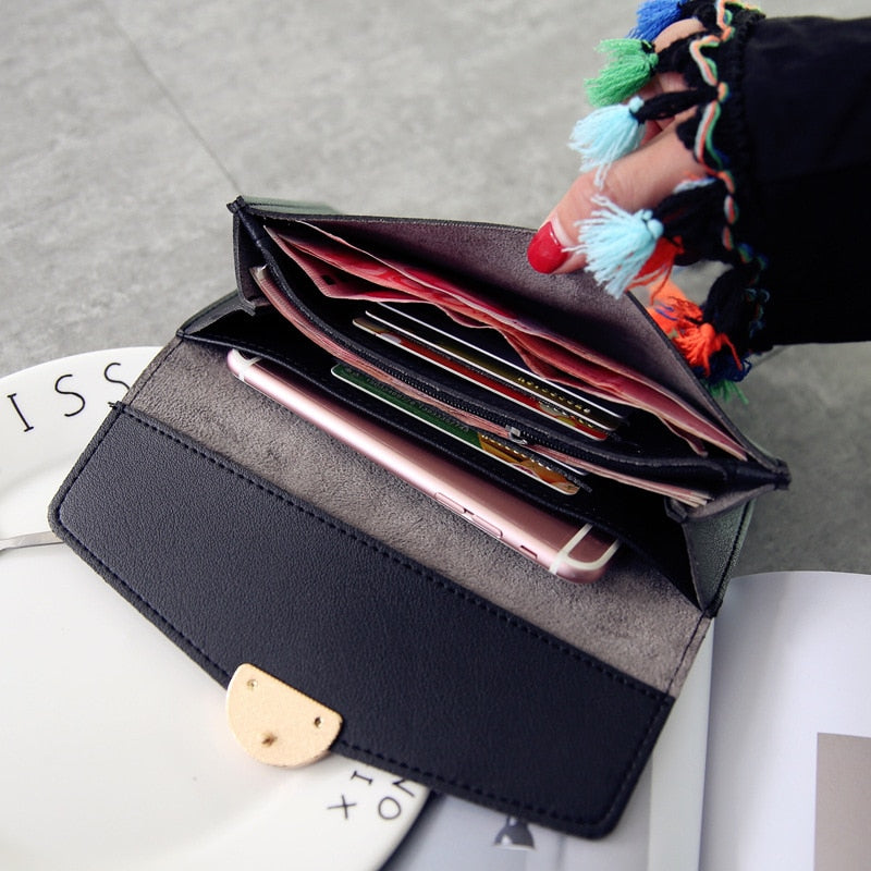 Women Long Wallets Purses Luxury Round Shap Wallets For Ladies Girl Money Pocket Card Holder Female Wallets Phone Clutch Bag