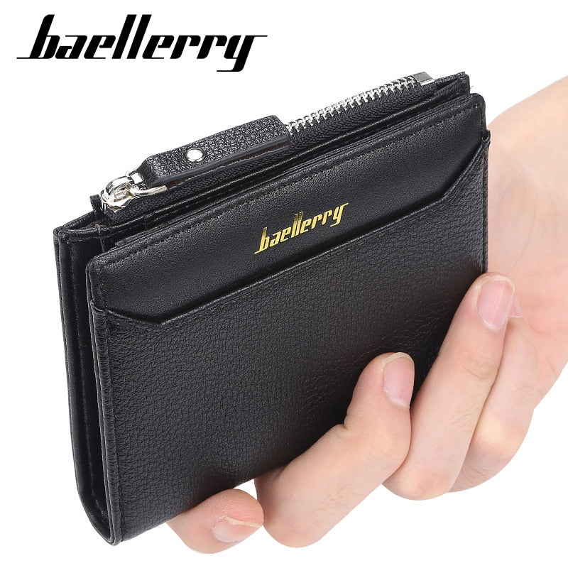 Fashion Men Wallets Small Wallet Men Money Purse Coin Bag Zipper Short Male Wallet Card Holder Slim Purse Pocket Wallet Clutch