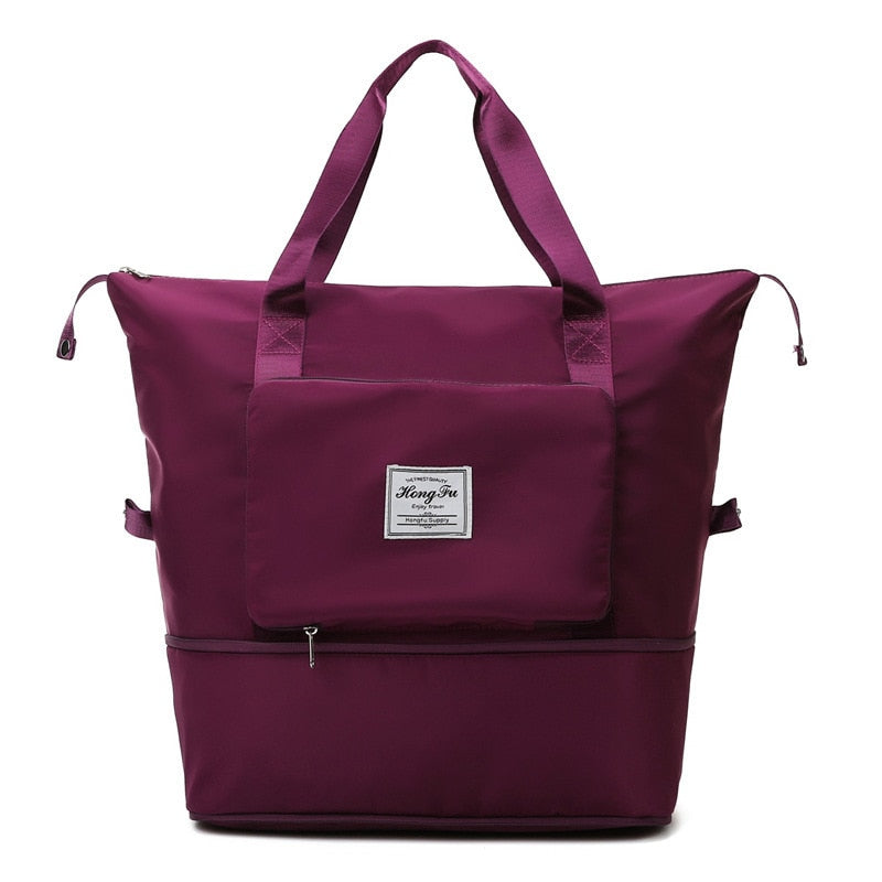 Large Capacity Foldable Travel Bags Waterproof Luggage Tote Handbag Travel Duffle Bag Gym Yoga Storage Shoulder Bag Unisex