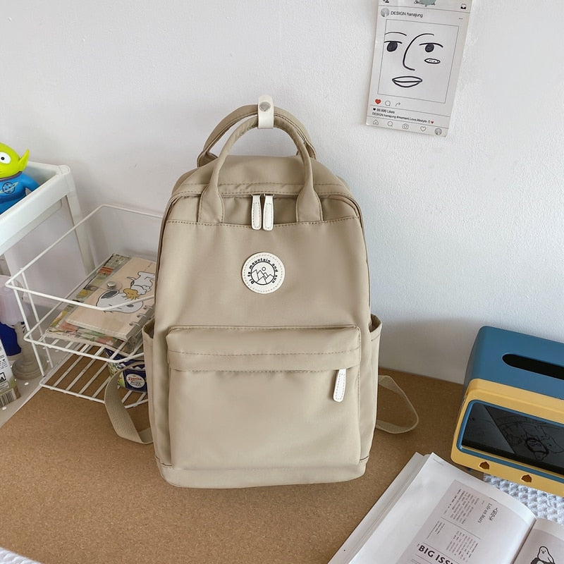 DCIMOR New Waterproof Nylon Women Backpack Female Multifunction Travel Bag Teenager Girls Korean Style Schoolbag Student Bookbag