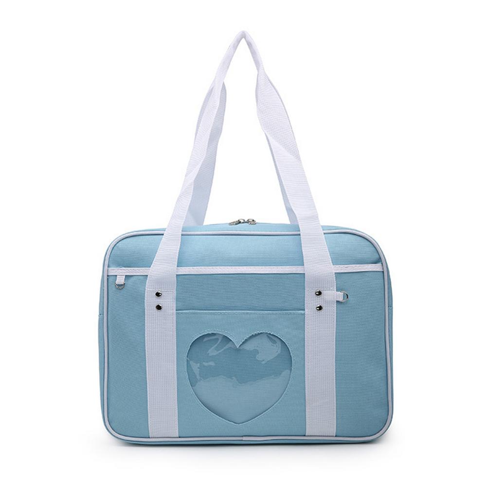 Japanese Preppy Style JK Pink Uniform Shoulder School Bags For Women Girls oxford Large Capacity Casual Luggage Handbags Tote