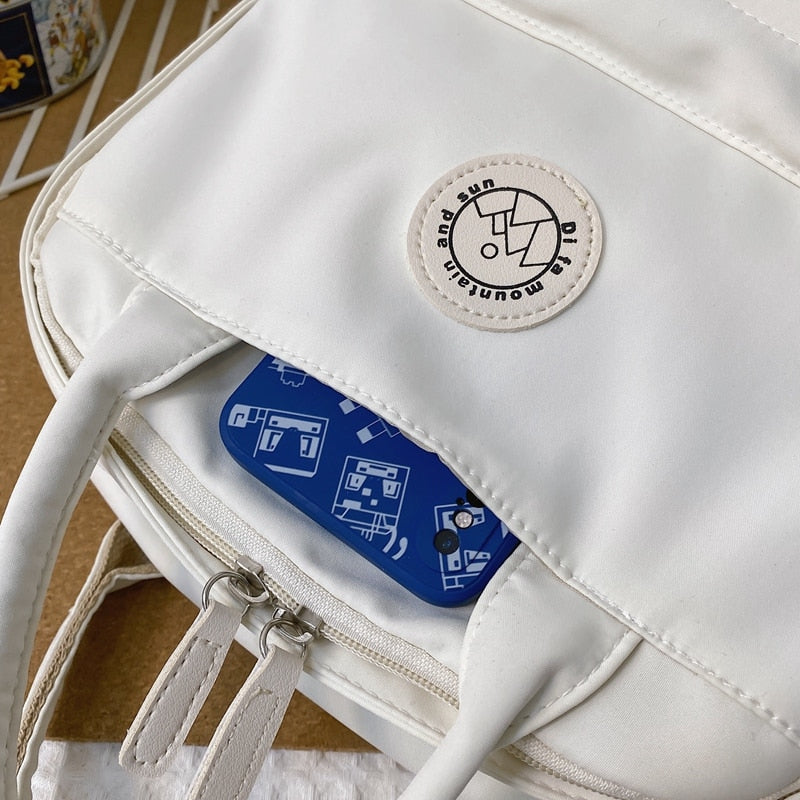 DCIMOR New Waterproof Nylon Women Backpack Female Multifunction Travel Bag Teenager Girls Korean Style Schoolbag Student Bookbag