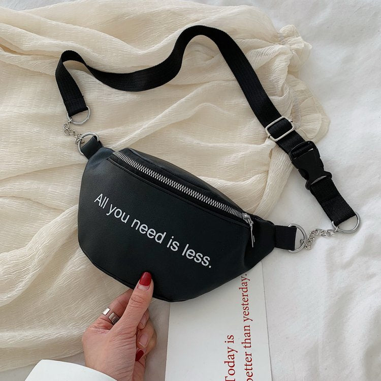 1PC Women Fanny Pack PU Waist Fanny Pack Chest Crossbag Travel Sports Zipper Pouch Hip Bum Bag Purse Phone Key Pouch Packs