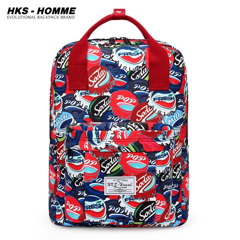 Fashion Women Backpack for School Teenagers Girls Stylish School Bag Ladies Canvas Fabric Backpack Female Bookbag laptopbag