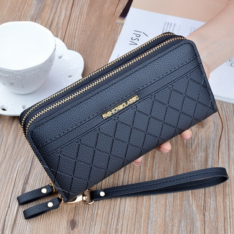 Long Women's Wallet Female Purses Tassel Coin Purse Card Holder Wallets Female Pu Leather Clutch Money Bag Female Wallet