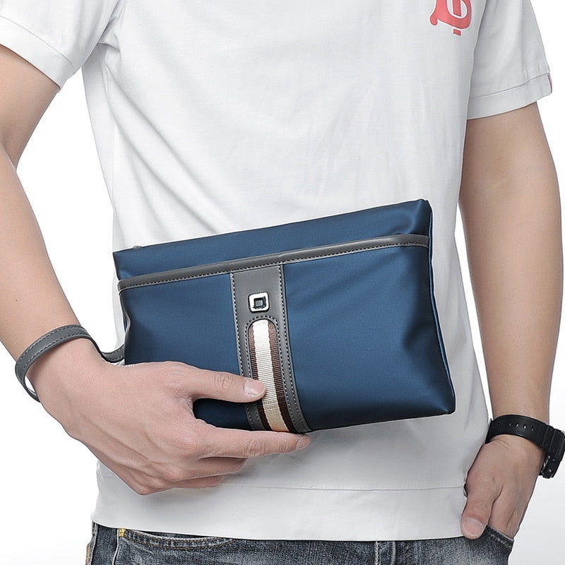 Waterproof Nylon Men's Handbag S L Size Male Clutch Large Capacity Man Hand Wallet Purse for Cell Phone Pocket Satchel Passcard