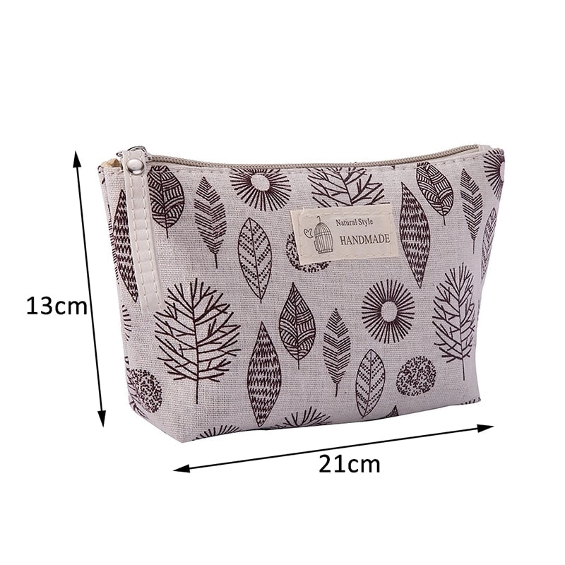 Women Plaid Makeup Bag Fashion Cotton Zipper Pouch Multipurpose for Women Travel Bath Cosmetic Bags Organizer Toiletry Wash Bag