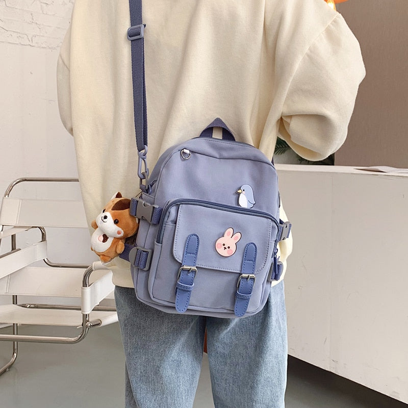 Mini Backpack Women Kawaii Shoulder Bag for Teenage Girls Multi-Function Small Bagpack Ladies Fashion Travle School Backpacks