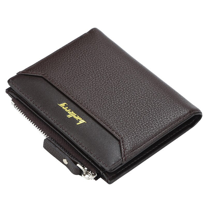 Fashion Men Wallets Small Wallet Men Money Purse Coin Bag Zipper Short Male Wallet Card Holder Slim Purse Pocket Wallet Clutch