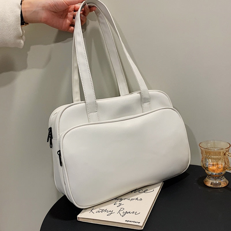 Women's Bag Large Capacity Business PU Leather Shoulder Fashion Simple Travel Ladies Designer Handbags Female Bags For Women