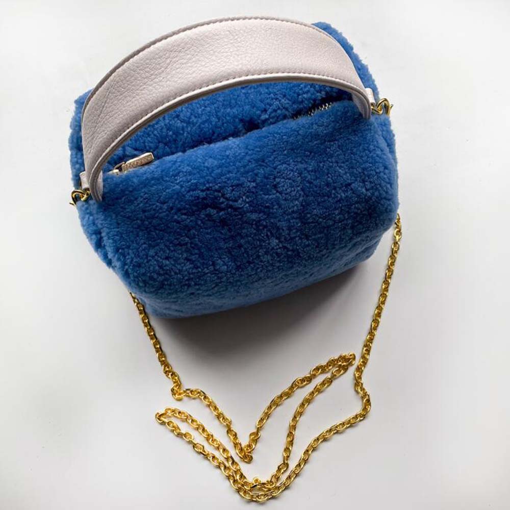 Women Furry Lambswool Handbags Fashion Design Soft Plush Cool Girls Messenger Shoulder Bags Crossbody Ladies Purse Handbags